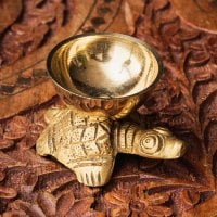 亀のオイルランプ クールマ 高さ3.5cm(ID-ARTLMP-318)