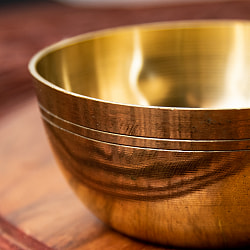 インドの礼拝用 ブラスボウル【直径：約7cm】 - サブ2