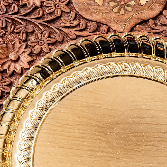 【12個セット】【約20cm】インドの礼拝皿 プージャターリー シンプル 3 - 細部を見てみました。