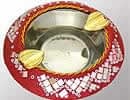 [インド品質]ミラーワーク灰皿の商品写真