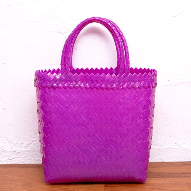 【Sサイズ】ビタミンカラーが可愛いパサールバッグ-27cm×33cm 2 - とっても丈夫なのでアウトドアでの使用にぴったりです
