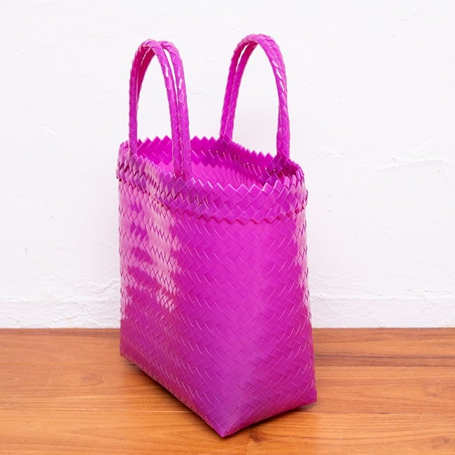【Sサイズ】ビタミンカラーが可愛いパサールバッグ-27cm×33cm 3 - シンプルな作りで使いやすいです