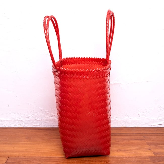 【Lサイズ】ビタミンカラーが可愛いパサールバッグ-36cm×48cm 4 - マチもたっぷりあってたくさん入ります