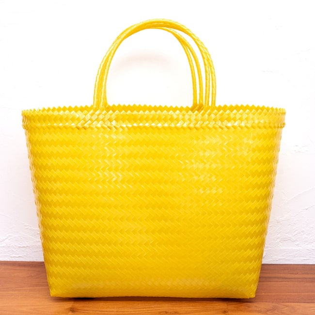 【XLサイズ】ビタミンカラーが可愛いパサールバッグ-38cm×60cm 2 - とっても丈夫なのでアウトドアでの使用にぴったりです