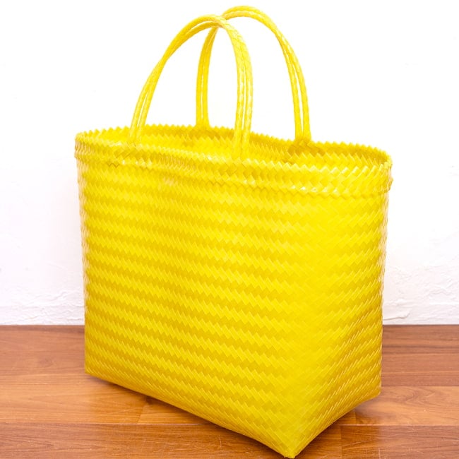 【XLサイズ】ビタミンカラーが可愛いパサールバッグ-38cm×60cm 3 - シンプルな作りで使いやすいです