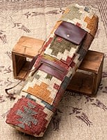 〔一点もの〕伝統を紡いだ インドキリムのヨガマットバッグの商品写真