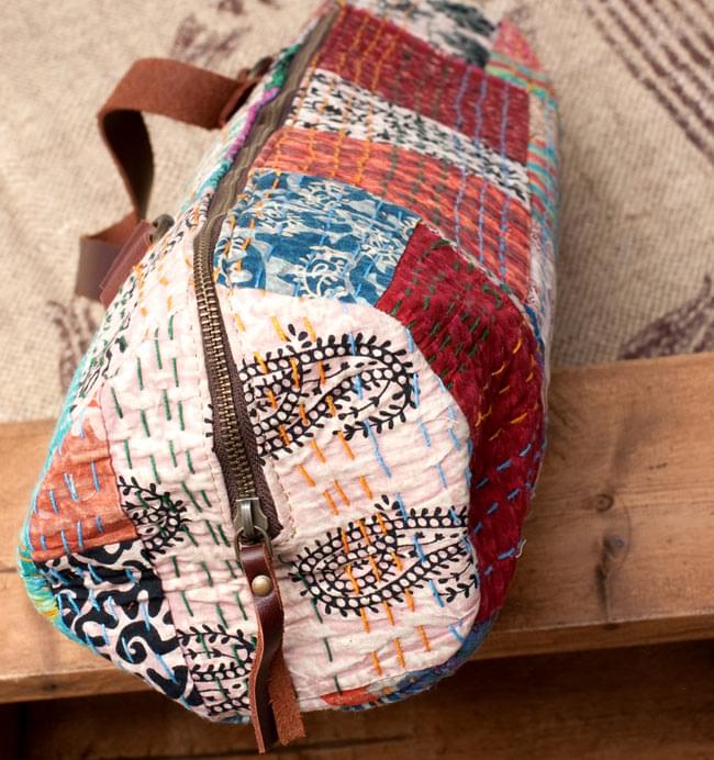 〔一点もの〕伝統を紡いだ ラリーキルトのヨガマットバッグ 3 - 底部分の写真です