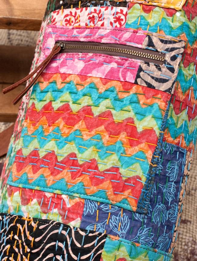 〔一点もの〕伝統を紡いだ ラリーキルトのヨガマットバッグ 5 - 2つ付いております