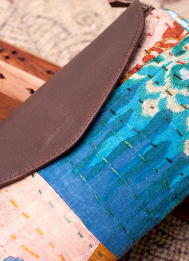 〔一点物〕伝統を紡いだ ラリーキルトのクラッチウォレット 4 - 拡大写真です