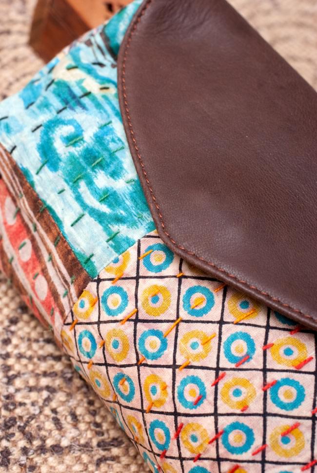 〔一点物〕伝統を紡いだ ラリーキルトのクラッチウォレット 4 - 拡大写真です