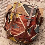 〔一点物〕伝統を紡いだインドキリムのバッグパックの商品写真
