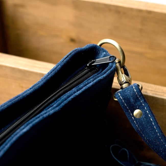 【一点物】アラブのショルダーバッグ-Lサイズ 6 - ジップもあるので、何かと安心。