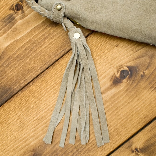 【一点物】アラブのショルダーバッグ-Lサイズ 11 - 両サイドのフリンジも可愛いです(*^^*)