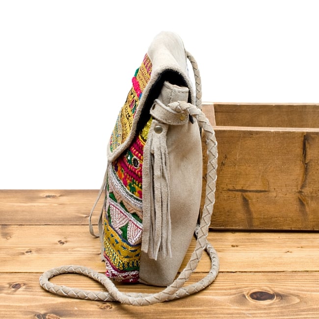 【一点物】アラブのショルダーバッグ-Lサイズ 4 - サイドはこのようになっています