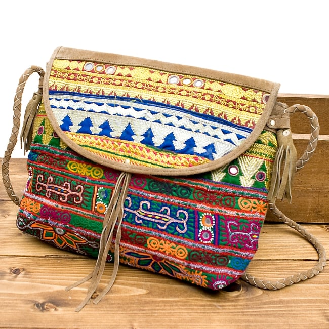 【一点物】アラブのショルダーバッグ-Lサイズの写真