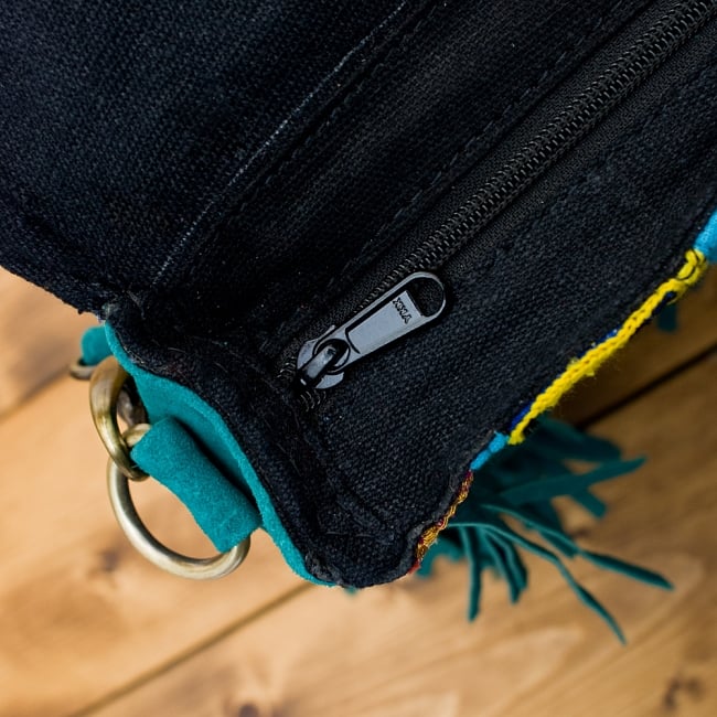 【一点物】アフガニショルダーバッグ-Lサイズ 11 - ジップも付いていて何かと安心です!※こちらは柄違いの商品です