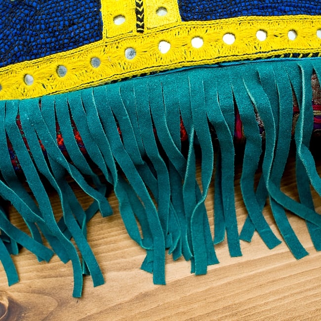 【一点物】アフガニショルダーバッグ-Lサイズ 7 - フリンジがとても可愛いです(*^^*)※こちらは柄違いの商品です