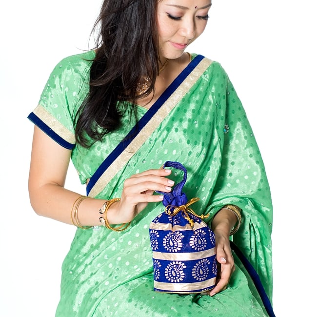 きらきらペイズリーのミニバッグ - ピンク 12 - 色違い商品です