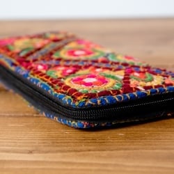 【1点物】カッチ刺繍の長財布 - サブ3