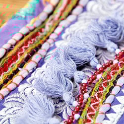 【パープル系】選べるデザイン！カッチ刺繍のスクエアポシェット - サブ4