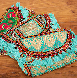 【グリーン系】選べるデザイン！カッチ刺繍のスクエアポシェット - サブ2