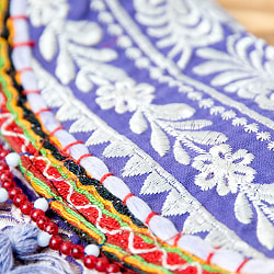 【ホワイト系】選べるデザイン！カッチ刺繍のスクエアポシェット - サブ3