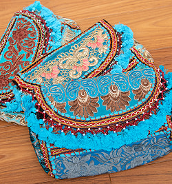 【水色系】選べるデザイン！カッチ刺繍のスクエアポシェット - サブ2