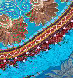 【水色系】選べるデザイン！カッチ刺繍のスクエアポシェット - サブ3