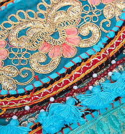 【水色系】選べるデザイン！カッチ刺繍のスクエアポシェット - サブ4