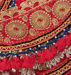 【赤系】選べるデザイン！カッチ刺繍のスクエアポシェット - サブ4