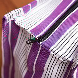 大容量！インドのカラフルマーケットバッグ-Lサイズ - サブ4