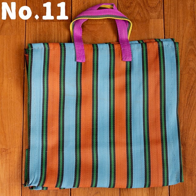大容量！インドのカラフルマーケットバッグ-Mサイズ 16 - 選択11