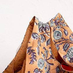 重いものもらくらく！ インドの木版染め　ころんとエコバッグ - サブ4