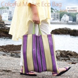 インドのカラフルマーケットエコバッグ