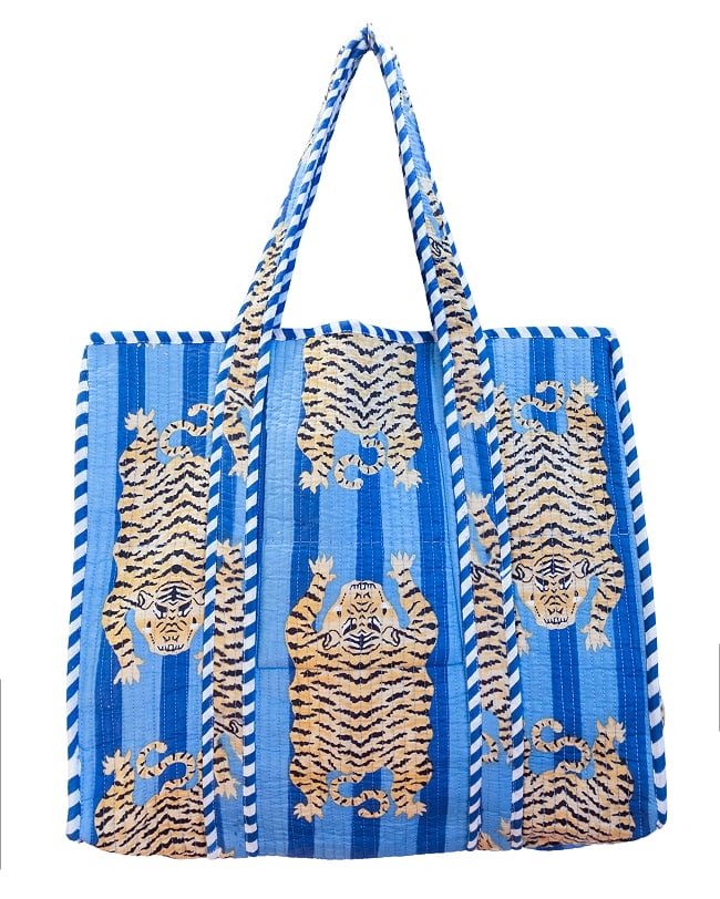 インドのトラ！ タイガープリントのコットンバッグの選択用写真