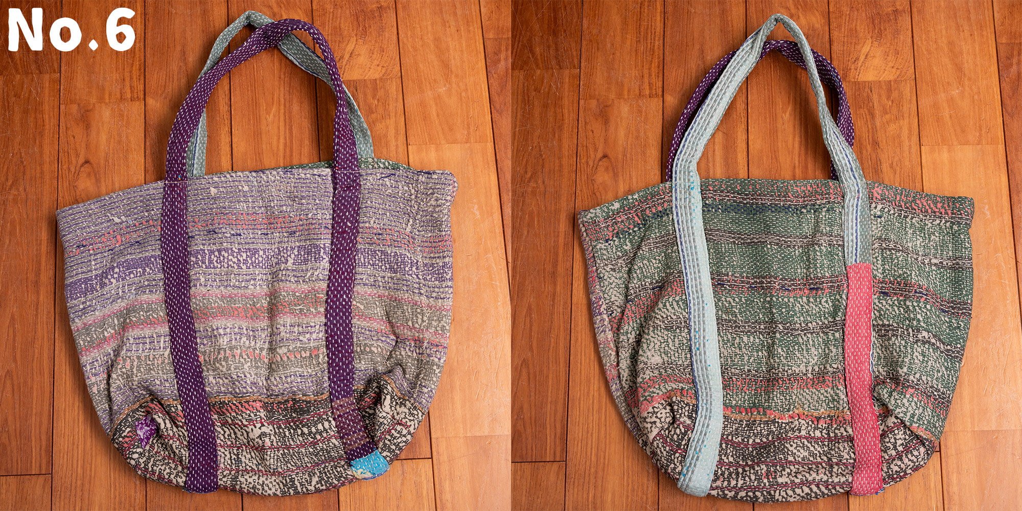 世界にひとつ ビンテージカンタのトートバッグ6枚目の下部説明写真です