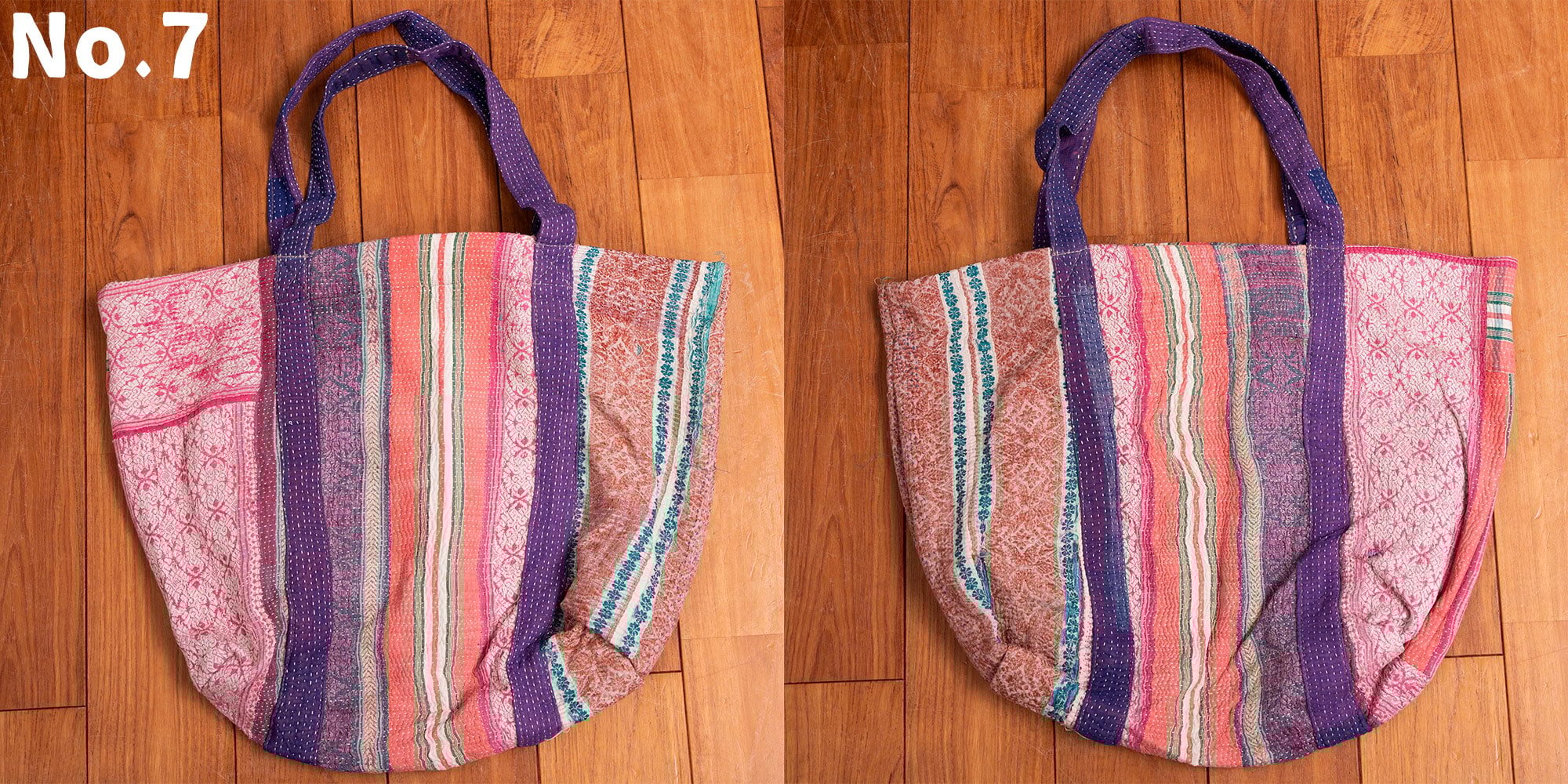 世界にひとつ ビンテージカンタのトートバッグ7枚目の下部説明写真です