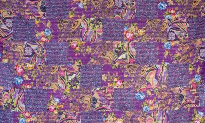 〔インドのパッチワーク〕ラリーキルトの大判マルチクロス〔約230cm×約150cm〕の商品写真