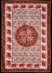 マルチクロス - 円形 象【約210cm×約130cm】の商品写真