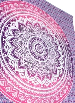 〔各色あり〕マルチクロス - グラデーションマンダラ【約223cm×約205cm】 - サブ4