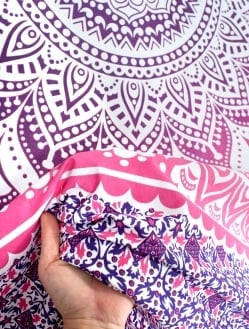 〔各色あり〕マルチクロス - グラデーションマンダラ【約223cm×約205cm】 - サブ5