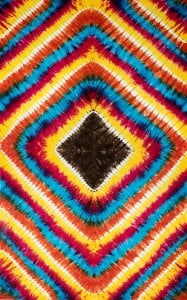 マルチクロス - サイケデリックタイダイ【約220cm×約135cm】