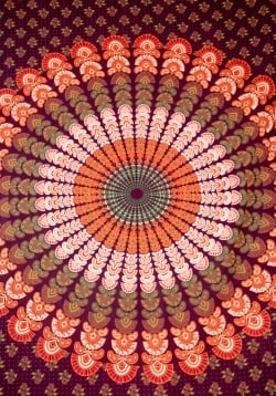 マルチクロス - マンダラ【シングルベッドサイズ 約200cm×約136cm】 - サブ2