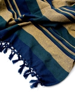 〔260cm×215cm〕カディコットン風マルチクロス - 紺系 - サブ4