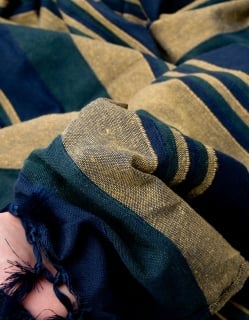 〔260cm×215cm〕カディコットン風マルチクロス - 紺系 - サブ5