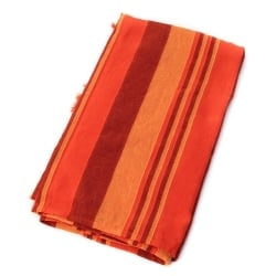 〔260cm×215cm〕カディコットン風マルチクロス - オレンジ系 - サブ2