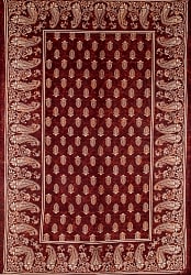 マルチクロス　リーフ模様〔195cm×132cm〕