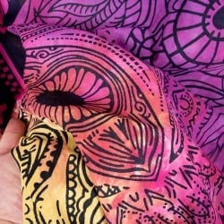 マルチクロス　ハムサ　カラフルタイダイ〔216cm×206cm〕 - サブ5