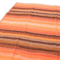 〔225cm×150cm〕柔らか手触りのイタワ織りマルチクロス - オレンジの商品写真