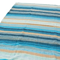 〔225cm×150cm〕柔らか手触りのイタワ織りマルチクロス - ブルーの商品写真